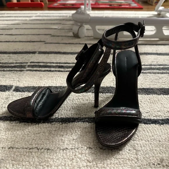 Alexander Wang heels with embossed leather